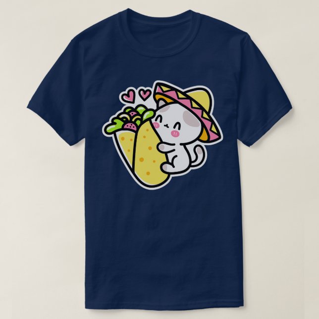 Burrito Purrito Kitten T-Shirt (Design Front)