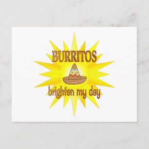 Burritos Brighten Postcard