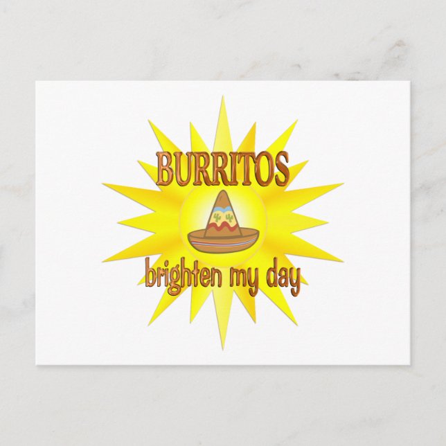 Burritos Brighten Postcard (Front)