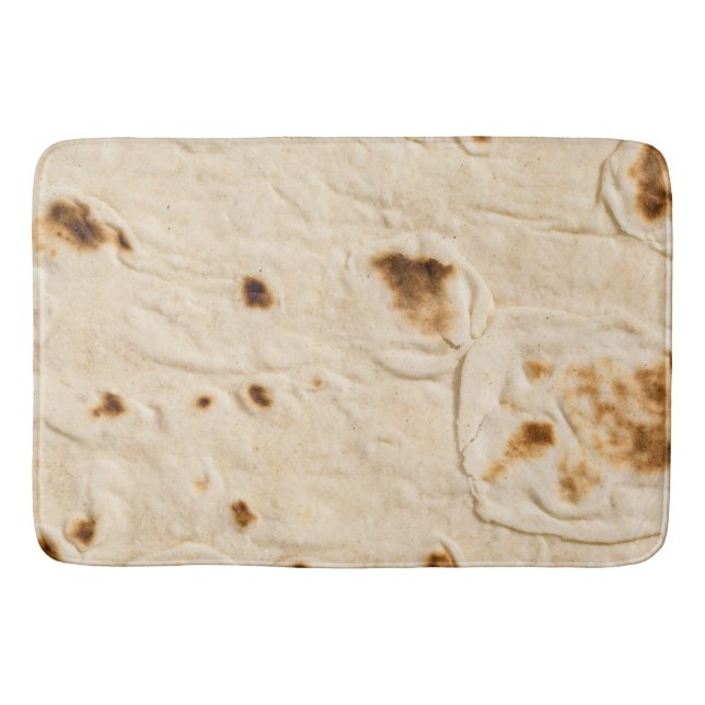 Burritos, Giant Tortilla Bath Mat (Front)