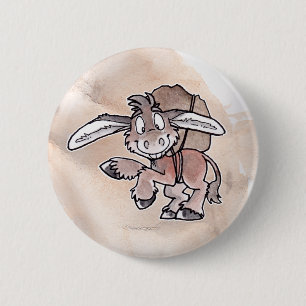 Burro 6 Cm Round Badge