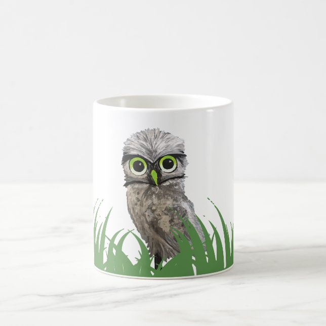 Burrowing Owl Artwork Coffee Mug (Center)