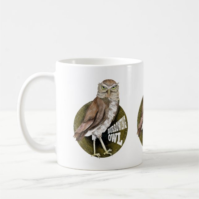 Burrowing owl coffee mug (Left)