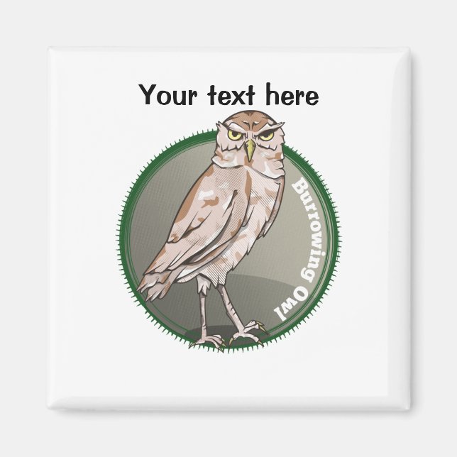 Burrowing Owl Magnet (Front)