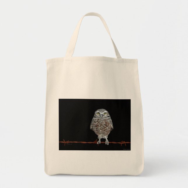Burrowing Owl Tote Bag (Front)