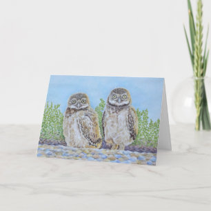 Burrowing Owlets Card