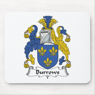 Burrows Family Crest Mouse Mat
