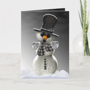 Burrrr it's cold outside holiday card