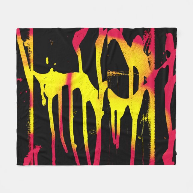 burrs and spurs and bacchanal fleece blanket (Front (Horizontal))