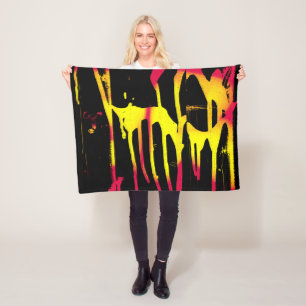 burrs and spurs and bacchanal fleece blanket