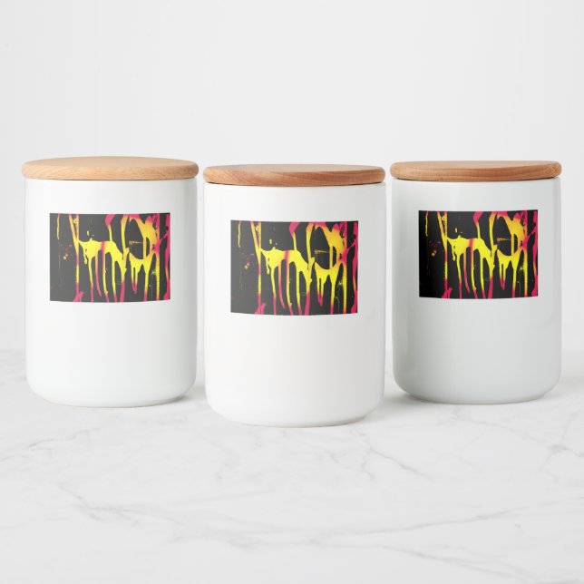 burrs and spurs and bacchanal food label (Bottles)