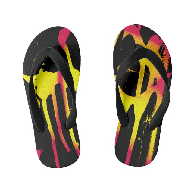 burrs and spurs and bacchanal kid's flip flops (Footbed)