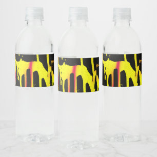 burrs and spurs and bacchanal water bottle label