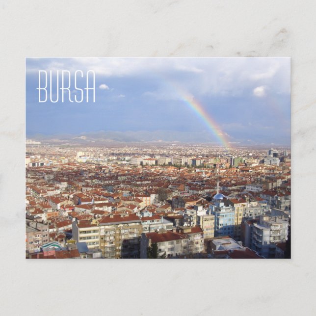 Bursa Turkey Rainbow Postcard (Front)