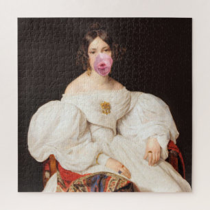 Burst Bubble Gum Diva Jigsaw Puzzle