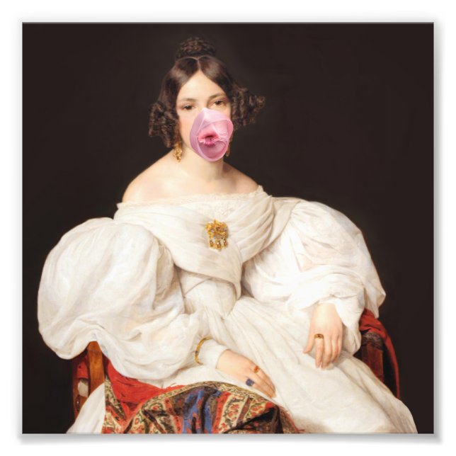 Burst Bubble Gum Diva Photo Print (Front)