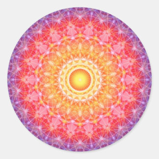 Burst Classic Round Sticker