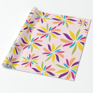 burst colours wrapping paper