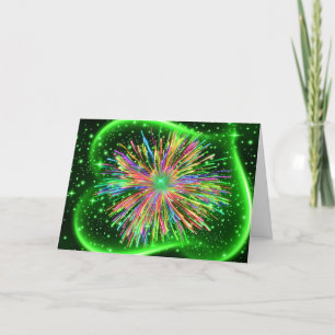 Burst Of Bright Light Greeting Card