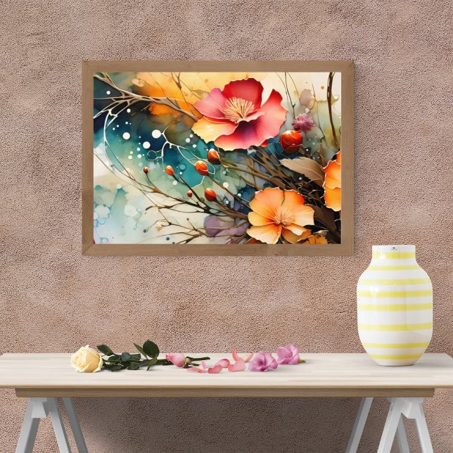 Burst of Brilliance: Abstract Floral Art  Photo Print (Creator Uploaded)