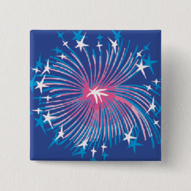 Burst of Colour - 15 Cm Square Badge (Front)