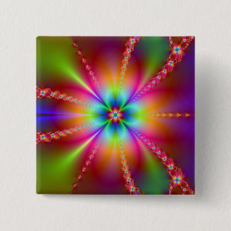 Burst of Colour 15 Cm Square Badge