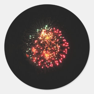 Burst of Colour Classic Round Sticker