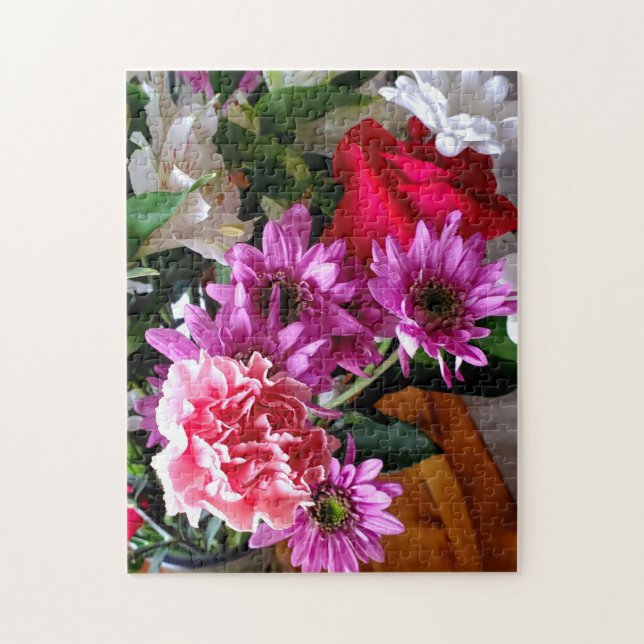 Burst of Colour Spring Bouquet Jigsaw Puzzle (Vertical)