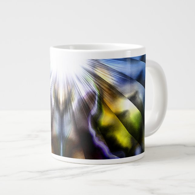 Burst Of Light Large Coffee Mug (Front Right)