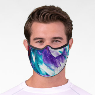 Burst of Purple Premium Face Mask