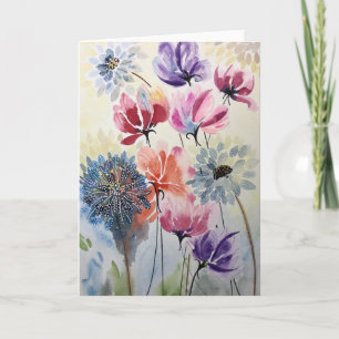 Burst of Spring - Blank inside greeting card