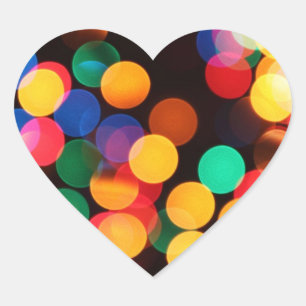 Bursting Colours Heart Sticker