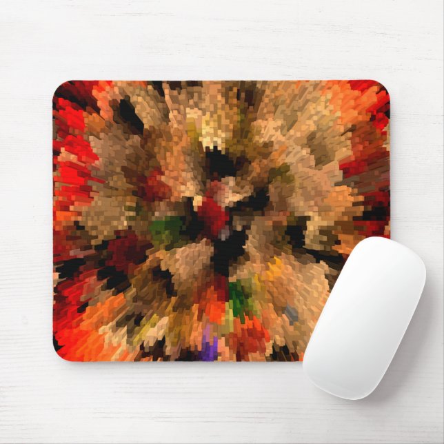 Bursting Flower.... Mouse Mat (With Mouse)