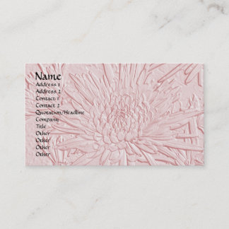 Bursting Joy/ Embossed-Like Floral Design Business Card