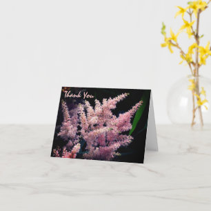 Bursting Pink Flower Thank You Card