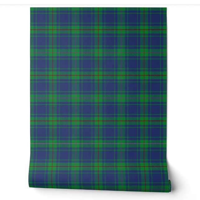 Burt Tartan Plaid Scottish Clan Wallpaper (Unrolling)