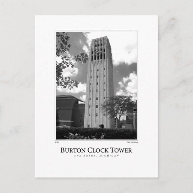 Burton Clock Tower Postcard (Front)