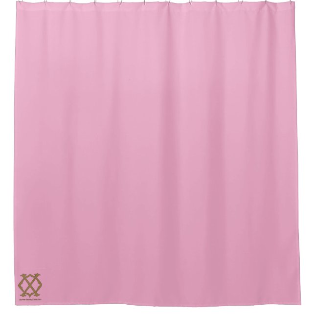 Burton Family Collection Pink Shower Curtain (Front)