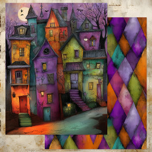 BURTONESQUE HALLOWEEN TOWN PAPER SHEET