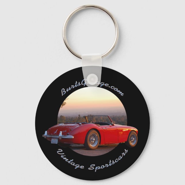 BurtsGarage.com Vintage Sportscars Keychain (Front)