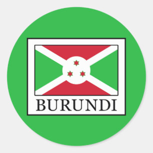 Burundi Classic Round Sticker