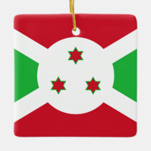 Burundi Flag Ceramic Ornament