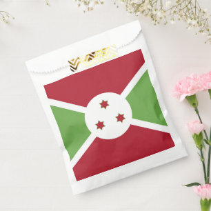Burundi flag favour bags
