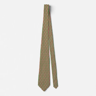 Burundi Flag Honeycomb Tie