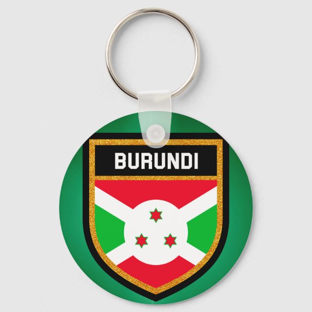 Burundi Flag Key Ring (Front)