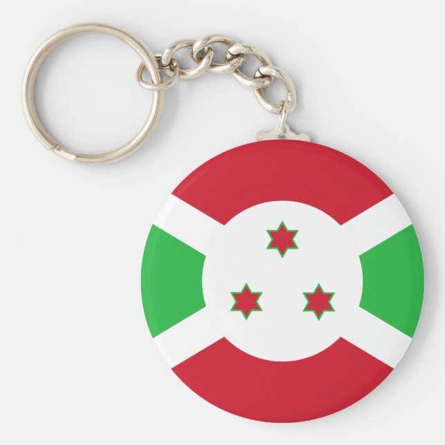 Burundi Flag Key Ring (Front)