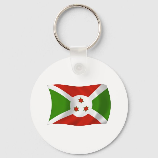 Burundi Flag Keychain (Front)