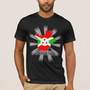 Burundi Flag Map 2.0 T-Shirt