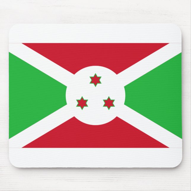 Burundi Flag Mouse Mat (Front)