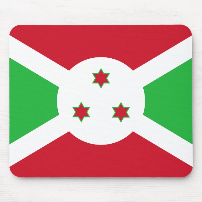 Burundi Flag Mouse Mat (Front)